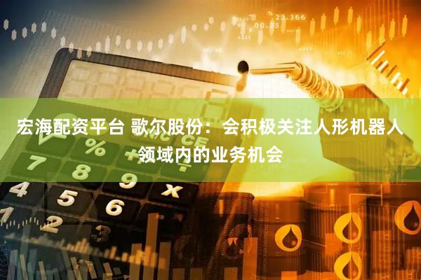 宏海配资平台 歌尔股份：会积极关注人形机器人领域内的业务机会