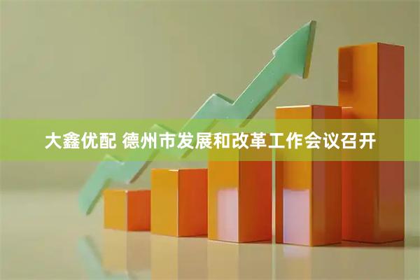 大鑫优配 德州市发展和改革工作会议召开